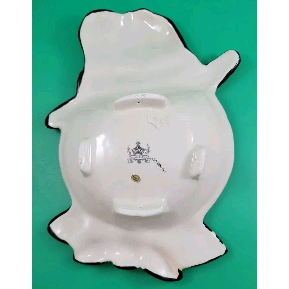 Halloween Jack-O-Lantern Scarecrow Pumpkin Candy Dish Vintage Kaldun & Bogle